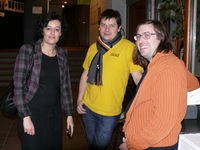 Ine Tombeur, Joris Kelchtermans en Benjamin Swalens blikken tevreden terug